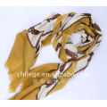 chain print shawl pahmina wool scarf shawl